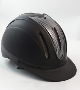 B Шлем для верховой езды HKM Carbon 4719, черный матовый, размер унисекс S/M 54-58