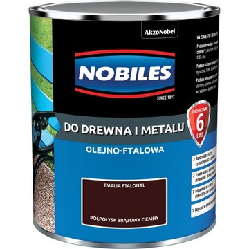 NOBILES FTALONAL FARBA Brąz Ciemny 0,7L