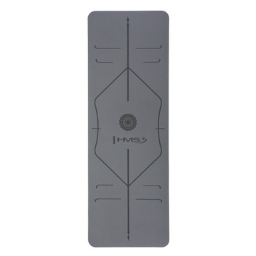 MATA DO JOGI GRAY YM10 HMS MATERIAŁ TPE JOGA PILATES ĆWICZENIA