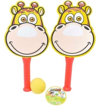 BADMINTON ZESTAW RAKIETKI PLAŻOWE PALETKI ŻYRAFA