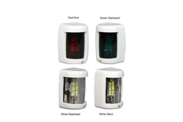 LAMPA NAWIGACYJNA MASZTOWA / LED 12V 225st BIAŁA