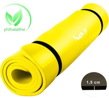 MATA PIANKOWA 190x100x1,5 DO ĆWICZEŃ JOGA PILATES