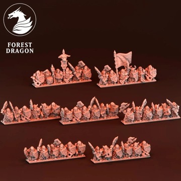 Dwarf Demonsmith Warriors Unit 10 mm Warmaster