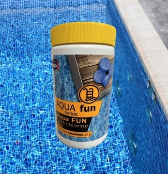 AQUA FUN Blue Таблетки 20г Хлорная химия для бассейнов 1кг 50шт
