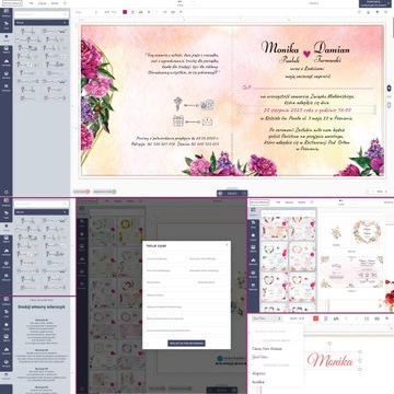 Свадебные приглашения в стиле бохо в стиле рустик + конверт