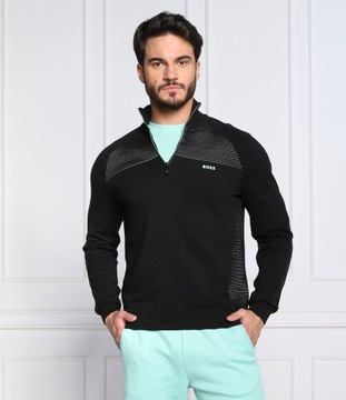 BOSS GREEN sweter Zandi | Regular Fit czarny