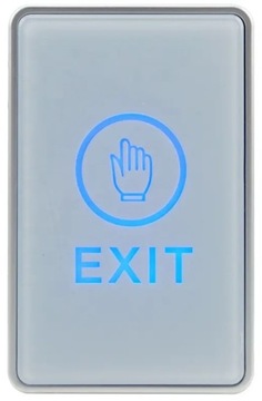 NATYNK PRZYCISK WYJŚCIA EXIT OTWARCIA DRZWI LED FURTKA BRAMA DOMOFON BIAŁY