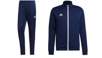 ADIDAS POLYESTEROVÁ TEPLÁKOVÁ SÚPRAVA ENTRADA 22 TMAVO MODRÁ r.XL