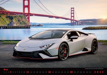 Календарь CARS 2025 SPORT CARS RACING БОЛЬШОГО ФОРМАТА ОТЛИЧНЫЙ ПОДАРОК