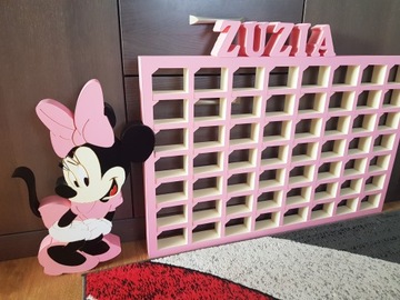 Malowana Minnie Mouse Półka na zabawki