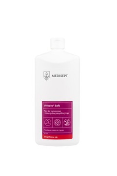 VELODES SOFT | 1000 ml | Płyn do higienicznej dezynfekcji rąk | Działa 3h!