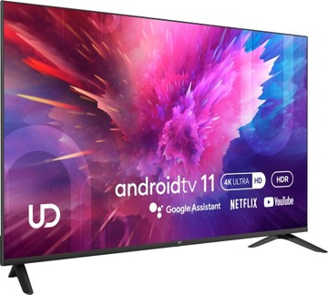 UD TV 55 ДЮЙМОВ LED 4K UHD ANDROID SMART TV DVB T T2 HEVC THIN