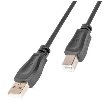 Соединительный кабель USB 2.0 Тип USB A/USB B, M/M черный 1,8 м AK-300102-018-S