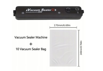 1set Vacuum Sealer With Seal Bags, Food Vacuum Sealer With Built-in Cutter