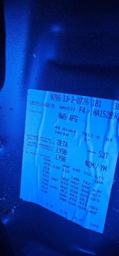 AUDI A4 B9 VLOŽKA KUFRU ZVEDÁK SADA KOMBI