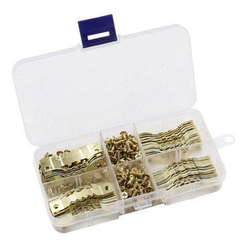 100x Sawtooth Picture Frame Hanging Hangers Kit, Photo Frame Hanging Hooks