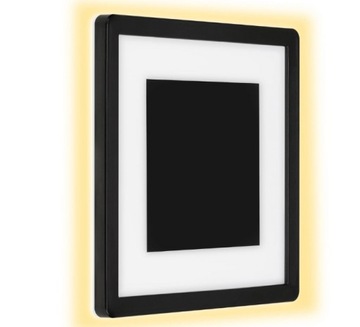 KINKIET ZEWNĘTRZNY 15W LED CZARNY KWADRATOWY