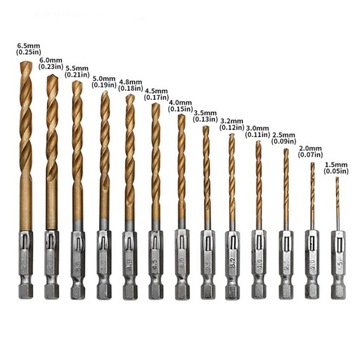 Набор сверл с шестигранным хвостовиком, 13 шт., деревообрабатывающие инструменты, спиральное сверло