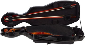 Корпус M-корпус 4/4 со стальным эффектом Черный футляр для скрипки