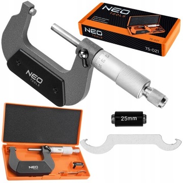 NEO NONIUS АНАЛОГОВЫЙ МИКРОМЕТР 25-50 мм / 0,01 мм ВНЕШНИЙ МИКРОМЕТР