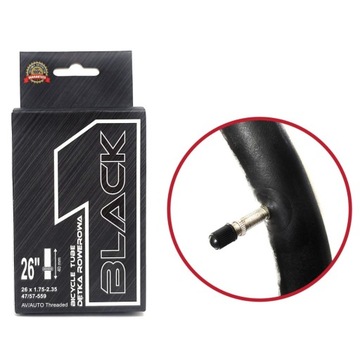 Dętka Black1 26x1.75-2.35 47/57-559 AV40 mm