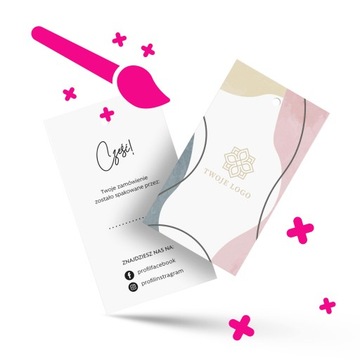 Drukowane metki etykiety zawieszki personalizowane z twoim tekstem logo