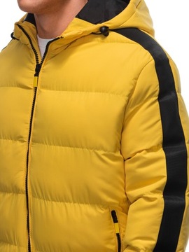 Kurtka męska zimowa pikowana żółta V7 EM-JAHP-0101 XL