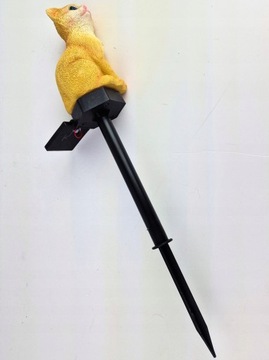 СОЛНЕЧНАЯ ЛАМПА CAT, ПОДКЛЮЧЕННАЯ В СВЕТОДИОДНУЮ САДОВУЮ ЛАМПУ, ДЕКОРАТИВНАЯ, ДАТЧИК СУМЕРКИ