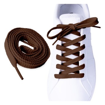 Płaskie bawełniane sznurowadła do butów 150 cm