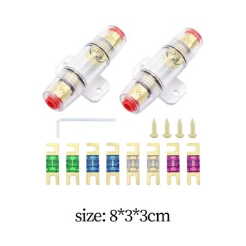 Набор из 2 мини-держателей предохранителей Anl с 30A, 60A, 80A