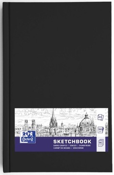 SZKICOWNIK SKETCHBOOK OXFORD A5 96k CZARNY