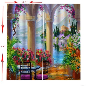 Водонепроницаемые шторы с 3D цифровой печатью C