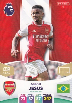 Panini PREMIER LEAGUE 2024 Karty piłkarskie ARSENAL Jesus 41