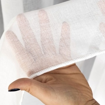 FIRANA GOTOWA BIAŁA ETAMINA NA TAŚMIE Z OŁOWIANKĄ DO SALONU 400x240