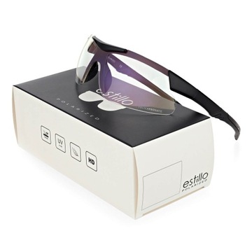 Sportowe Okulary Ochronne Polikarbonowe UV400 na motor ESTILLO + Akcesoria