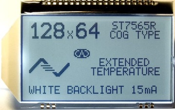 ART LCD 128x64-CF COG LED k/White 3V ST7565R
