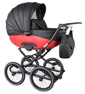 KLASYCZNY Wózek Dziecięcy Roys Retro 4w1 Baza Isofix + Indywidualny S