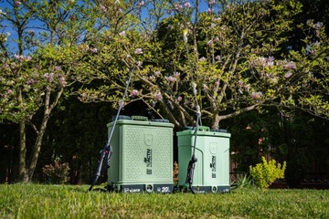 ЭЛЕКТРИЧЕСКИЙ РЮКЗАК С АККУМУЛЯТОРОМ САДОВЫЙ ОПРЫСКИВАТЕЛЬ 20 Л НАБОР WUBER