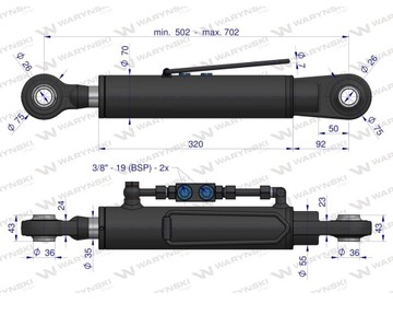Центральный гидравлический разъем C-330 360 C-3603P WARYŃSKI