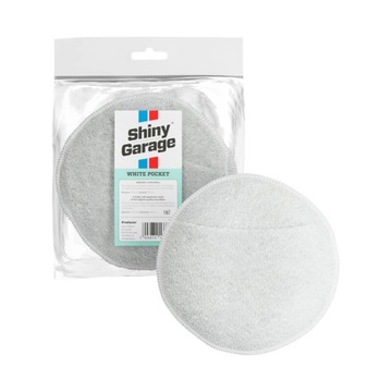 Shiny Garage White Pocket aplikator z mikrofibry