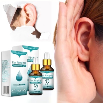 2X Olej w kroplach do uszu na szumy uszne 20ml