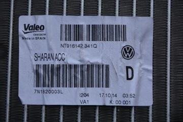 CHLADIČ RADIÁTORU VW PASSAT CC 1K0819031E