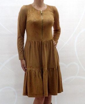 ЗАМШЕВОЕ ПЛАТЬЕ CARMEL BOHO, RALLANTS, размер 36 (34-56)