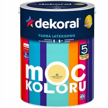 FARBA DEKORAL MOC KOLORU SŁONECZNY BLASK 2,5L