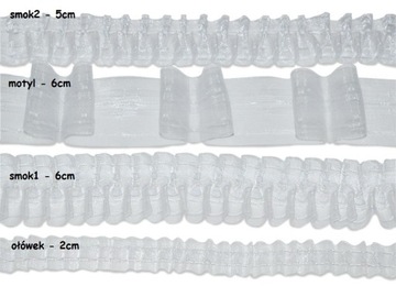 РЕБИННАЯ ЛЕНТА 5см прозрачная линия БАБОЧКА