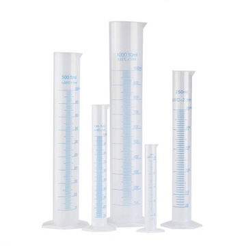 5 szt. Cylinder z podziałką, przezroczysty cylinder pomiarowy