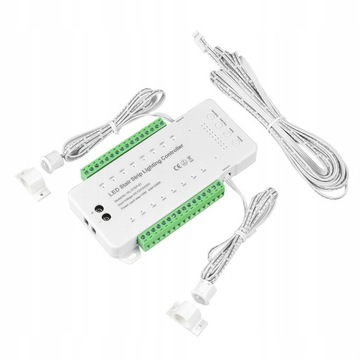 Kontroler Schodowy 16 kanałów+ PILOT +2 Czujki PIR