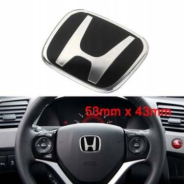 HONDA EMBLEMAT ZNACZEK NA KIEROWNICE 53x43mm