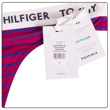 TOMMY HILFIGER MAJTKI DAMSKIE STRINGI WINO r. M