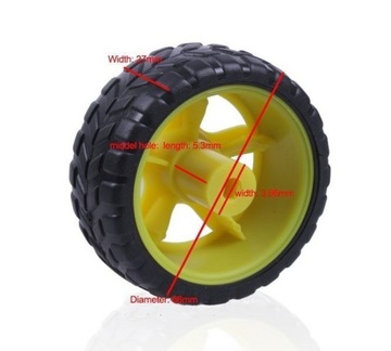 Комплект привода TT D65, мотор-шестерня постоянного тока 6 В